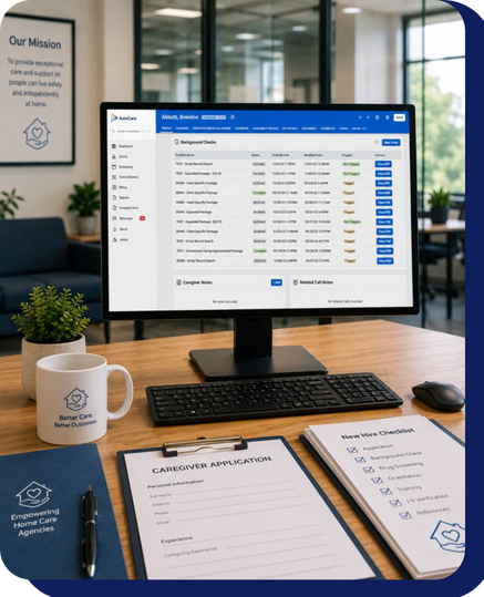 Axiscare integration on screen