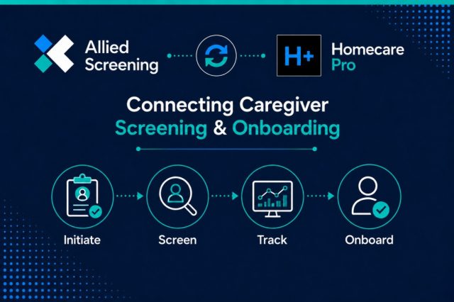 Connecting caregiver screening and onboarding