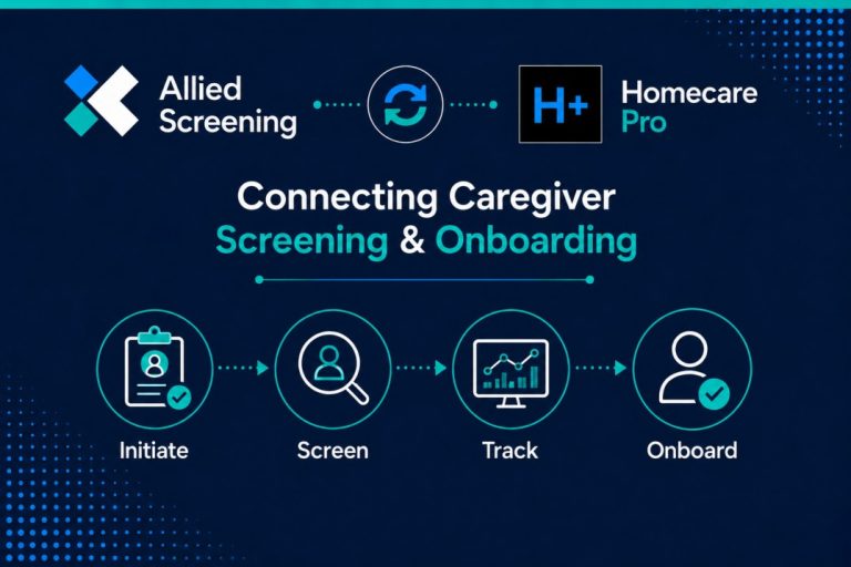 Connecting caregiver screening and onboarding