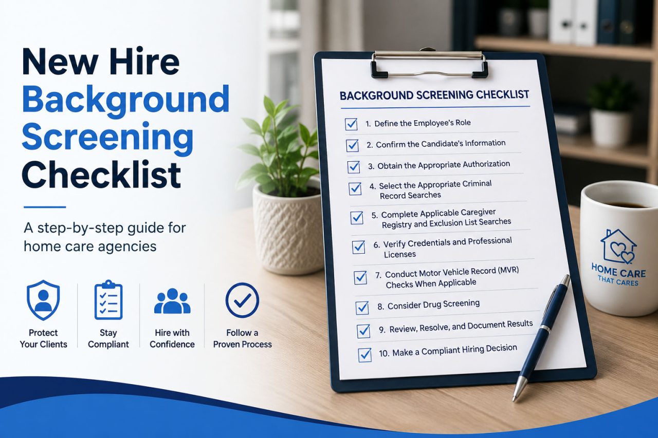 New Hire Background Screening Checklist