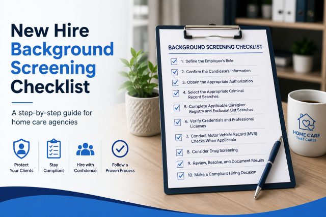 New Hire Background Screening Checklist